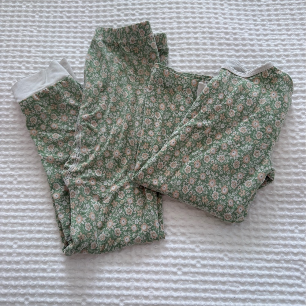 Floral Green Kids Pajamas